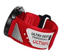 ULTIMAL 20mm Watch Strap Compatible with Samsung Galaxy Watch 7 6 5 4 FE 40mm 44mm/6 4 Classic/5 Pro/Active 2, Nylon Sport Band Compatible with Garmin Vivoactive 6 5 3/Forerunner 645 55 245 (Red)