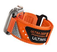 ULTIMAL Compatible with Apple Watch Straps 49mm 46mm 45mm 44mm, Soft Nylon Hollow Out Breathable Band for iWatch Ultra 3/2/1 Series 11 10 9 8 7 6 5 4 SE SE2 SE3 (XL, Orange)