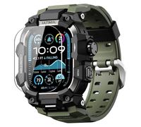 ULTIMAL Rugged Case with Band for Apple Watch 44mm,Compatible with Apple Watch Series SE 3/SE 2/SE Generation/6/5/4, Military Grade Shockproof Bumper Cover for iWatch Tactical Band Men (Army Green