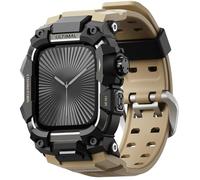 ULTIMAL Rugged Case with Band for Apple Watch 46mm,Compatible with Apple Watch Series 11/10, Military Grade Shockproof Bumper Cover for iWatch Tactical Band Men (46mm,Desert Yellow)