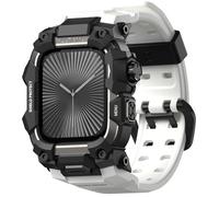 ULTIMAL Rugged Case with Band for Apple Watch 46mm,Compatible with Apple Watch Series 11/10, Military Grade Shockproof Bumper Cover for iWatch Tactical Band Men (46mm,White)