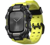 ULTIMAL Rugged Case with Band for Apple Watch 46mm,Compatible with Apple Watch Series 11/10, Military Grade Shockproof Bumper Cover for iWatch Tactical Band Men (46mm,Fluorescent Green)