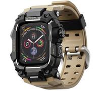 ULTIMAL Rugged Case with Band for Apple Watch Band 45mm,Compatible with Apple Watch Series 9/8/7 45mm,Military Grade Shockproof Bumper Cover for iWatch Tactical Band Men (45mm,Desert Yellow)