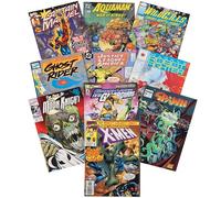 Ultimate 10 Piece Comic Book Value Pack with 1 Guaranteed X-Men Evenly Split Between DC Marvel Indy Teen/Adult Handpicked No Dupes Inappropriate Content