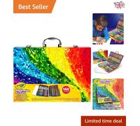 Ultimate 140-Piece Art Case: Crayons, Markers, and Pencils in One Portable Set