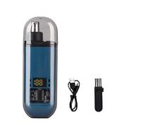 Ultimate 2-in-1 Nose Hair Trimmer, for Effortless,Rechargeable Portable, with Digital Display, for Men Women for Noses, Ear and Eyebrow (Blue)