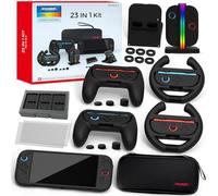 Ultimate 23-in-1 Accessories Bundle Compatible with Nintendo Switch 2- RGB Fast Charging Dock, Seamless Protection Kit