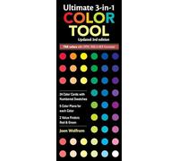 Ultimate 3-in-1 Color Tool 3rd Edition: • 24 Color Cards with Numbered Swatches • 5 Color Plans for each Color • 2 Value Finders Red & Green • 816 Colors with CMYK, RGB & HEX Formula