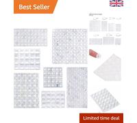 Ultimate 300 Clear Self-Adhesive Rubber Bumpers for Furniture & Floor Protection