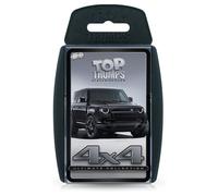Top Trumps Ultimate 4x4 Vehicles Classics Card Game, Discover cool facts on 30 of the finest 4x4s including James Bond's defender, Tesla's Cybertruck and Xplorer Flying Car, game for ages 8+