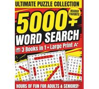 Ultimate 5000 + Word Search Puzzle 2026: Big Print Brain-Boosting Challenges for Adults & Seniors Hours of Fun & Relaxation