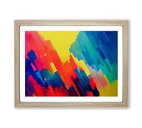 Ultimate Abstract Art Framed Print | A2 Oak Framed Wall Art | Ready to Hang | Abstract Fantasy Picture | Living Room Bedroom Lounge Office