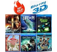 Ultimate Action & Adventure Blu-ray 3D Movie Collection: The Green Hornet / The Great Gatsby / Hansel & Gretel Witch Hunters / Harry Potter and the Deathly Hollows Part 1 / Jupiter's ascending / Percy