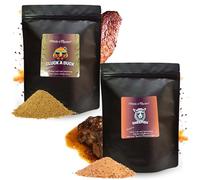 Ultimate BBQ Meat Rub Seasonings Gift Set | 50g Dry Rubs for Chicken & Lamb | British Made | Seasoning Rub for Grilling, Roasting & Smoking | No Preservatives | By House of Flavour