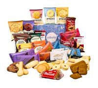 Ultimate Biscuit Hamper - 35 Individually Wrapped Biscuit Gift Set Food Hamper, Gift Hampers for Men, Food Hamper Gifts for Women, Food Gifts for Men, Eid Gift Hamper, Sweet Biscuit Hamper Gift Box