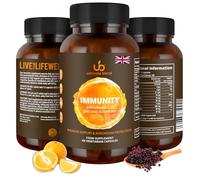 Ultimate Blend Immunity with Vitamin C, D, Zinc and Elderberry | Immune & Antioxidant Support | Boosts Energy, Supports Immunity | for Healthy Hair, Skin, Bones - 60 Vegan Capsules