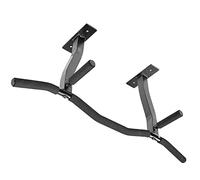 Ultimate Body Press Ceiling Mount Pull Up Bar with Reversible Risers for 16 and 24 Inch Joists with Optimum Grip Spacing