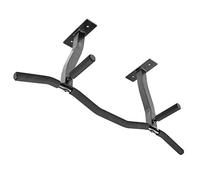 Ultimate Body Press Ceiling Mount Pull Up Bar with Reversible Risers for 16 and 24 Inch Joists with Optimum Grip Spacing