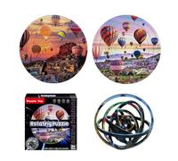Ultimate Brain Teaser Flip Puzzle Game for All Ages - Challenging 360- Perfect for Adults Teens and Families - Mind-Bending Experience (E, 14. 5 * 14. 5 * 1. 5cm)