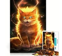 Ultimate Cat Power Up Adults 1000 Piece Jigsaw Puzzle Memory Fun Game Clean Cut Sturdy Components Unique Gift for Stress Relief (50x75cm)