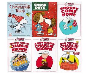Ultimate Charles Schulz Peanuts 6-Movie DVD Collection: A Boy Named Charlie Brown / Snoopy Come Home / Race For Your Life / Bon Voyage / Christmas Tales / Happiness Is…Peanuts: Snow Days