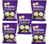 Ultimate Chocolate Lovers Variety Pack PMP - 7 Flavours: Twrl Bites, Oro, White, Orange, Caramel Nibbles, Caramilk & Classic Milk Chocolate - 85g CDB Treat Bags (5 x Pack, Buttons White Chocolate)