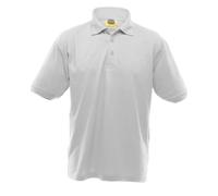Ultimate Clothing Collection Men's UCC 50 50 Heavyweight Plain Pique Short Sleeve Polo Shirt in White | Size: Small Ultimate Clothing Collection White S