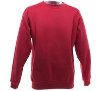 Ultimate Clothing Collection Men's UCC 50 50 Heavyweight Plain Set-In Sweatshirt Top in Red | Size: 5XL Ultimate Clothing Collection Red 5XL