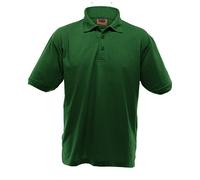 Ultimate Clothing Collection UCC 50/50 Mens Heavweight Plain Pique Short Sleeve Polo Shirt