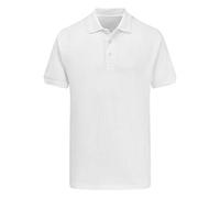 Ultimate Clothing Company Mens Short Sleeve Polo Shirts, White, Medium. UCC031