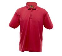 Ultimate Clothing Heavyweight Polo Shirt Unisex, Red, L