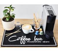 Ultimate Coffee Bar Mat for Countertop, Large 18x12 Coffee Mat, Kitchen Decor and Accessories Coffee Bar Sign, Durable Coffee Sign Kitchen Mat, Coffee Bar Accessories, Coffee Signs for Coffee Station