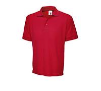 Uneek UC104 Ultimate Poloshirt 250GSM Red 2XL Colour: Red, Size: 2XL 2XL