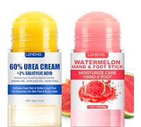 Ultimate Cracked Heel Balm Duo: 60% Urea Foot Cream Plus 2% Sali-cylic Acid & Watermelon Moisturise Balm - Maximum Strength Fast-Absorbing Hand Foot Repair, Dry Skin, Vegan UK Foot Cream for Women Men