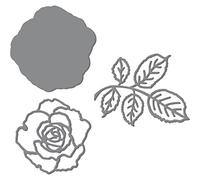 Ultimate Crafts "Rose Cutting" Impression Die, Metal, Black