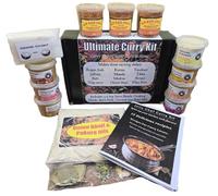 Ultimate Curry Kit - Includes Spice Mixes Gift Set, BIR Base Gravy, Recipe book, Bhaja Mix and Coconut