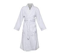 Ultimate Doeskin Microfiber Bathrobe Lined In Terry by Chadsworth & Haig - Unisex - Women's - Men's - White -