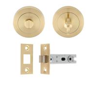 Ultimate Door Privacy Pack in Satin Brass