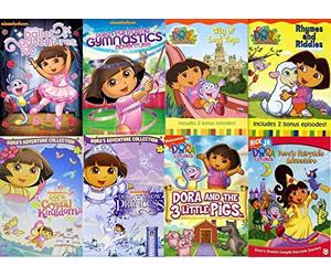 Ultimate Dora the Explorer Collection Set - Dora's Ballet Adventures/ Dora's Fantastic Gymnastics Adventure/ Dora the Explorer - City of Lost Toys/ Rhymes and Riddles/ Dora Saves the Crystal Kingdom