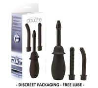 Ultimate Douche 3 Attachments Enema Sexual Health Unisex Anal Vagina