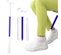 Ultimate Dressing Aid: 35.5-Inch-Long Handle Shoe Horn & Sock Remover - Adjustable Mobility Aids for Shoes, Socks, Shirts, Pants Ideal for Seniors & Disabled with Comfortable Sock Removal Aid