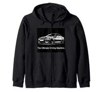Ultimate Driving Machine Vintage Euro E39 5 Series M Five Zip Hoodie