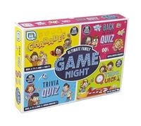 Ultimate Family Game Night Board Game - 4-in-1 Set with Charades, Trivia Quiz, Think Quick & Back in Time Quiz - 1700+ Challenges - Fun Board Games for Kids, Adults & Family Games Nights Age 8+