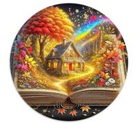 Ultimate Fantasy Puzzle 1000 Piece Jigsaw Round Jigsaws Adults Kids Puzzles Colourful Unique Creative Games Adult Home Decoration Educational 1000pcs (67.5x67.5cm)
