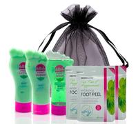 Ultimate Foot Spa Kit - Foot Peel Mask, Exfoliating Foot Mask, Foot Soak, Lotion & Peeling Socks, Foot Care for Smooth, Soft Feet (Peppermint)