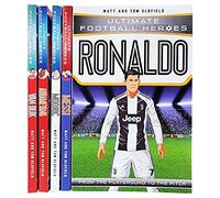 Ultimate Football Heroes Superstars Series 5 Books Collection Set (Ronaldo, Messi, Modric, Aubameyang & Van Dijk)