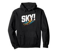 Ultimate Frisbee Sky Goal Catch Retro Graphic Disc Player Pullover Hoodie