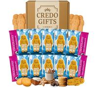 Ultimate Ginger Biscuit and Hot Chocolate Hamper Gift Set - 10 Gingerbread Men Packs & 4 Hot Cocoa Sachets- Biscuit and Chocolate Hamper, Afternoon Tea Gift Set, Snack Treats, Winter Warmer Selection