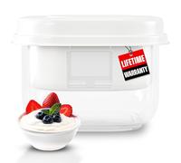 Ultimate Greek Yogurt Strainer - Make Delicious Homemade Yogurt with MORE PROTEIN AND LESS SUGAR - Fine Mesh Nylon Greek Yogurt Maker - 100% BPA Free & Dishwasher Safe with Large 2.3 Quart Capacity