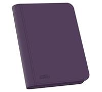 Ultimate Guard Zipfolio 160 8 Pocket Xenoskin Trading Card Folder Purple
